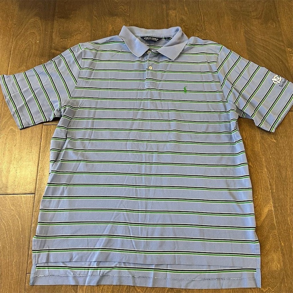 Ralph Lauren Men's Striped‎ Polo Shirt Multicolor Size L Golf Casual